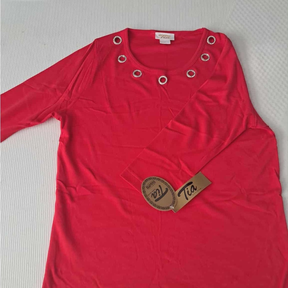 Tia Crystal Grommet Cotton Tunic
